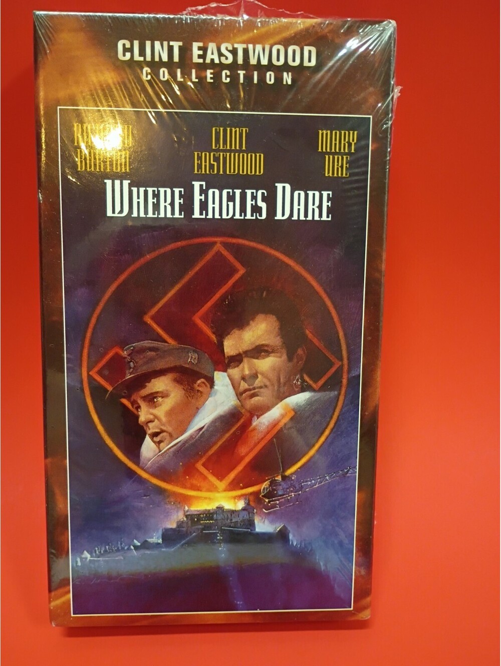 Vintage-Sealed-2000 VHS Where Eagles Dare Eastwood Burton Ure